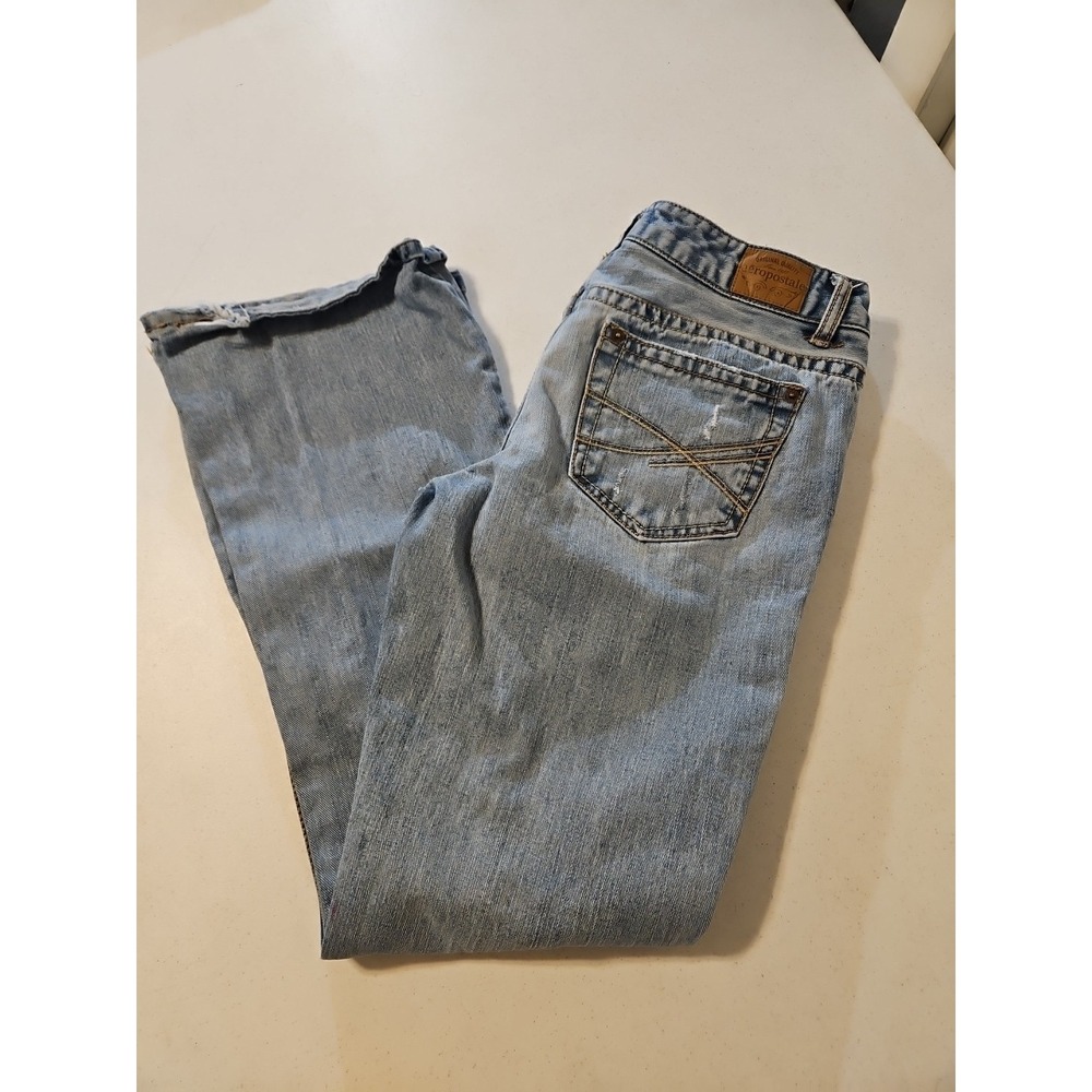 Aeropostale Hailey flare 5/6 Short Junior denim jeans Distressed Bootcut (A1096)